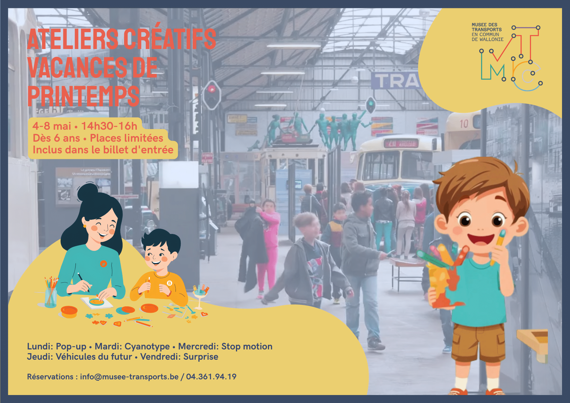 Vacances de printemps : une semaine d’ateliers créatifs